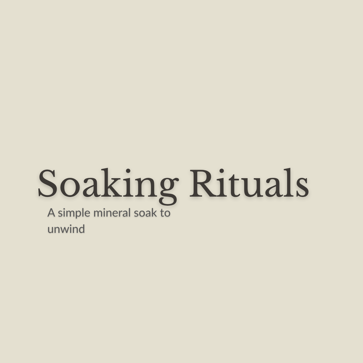 Botanical Mineral Soak – Calm