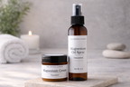 Unscented Magnesium Spray & Cream Set