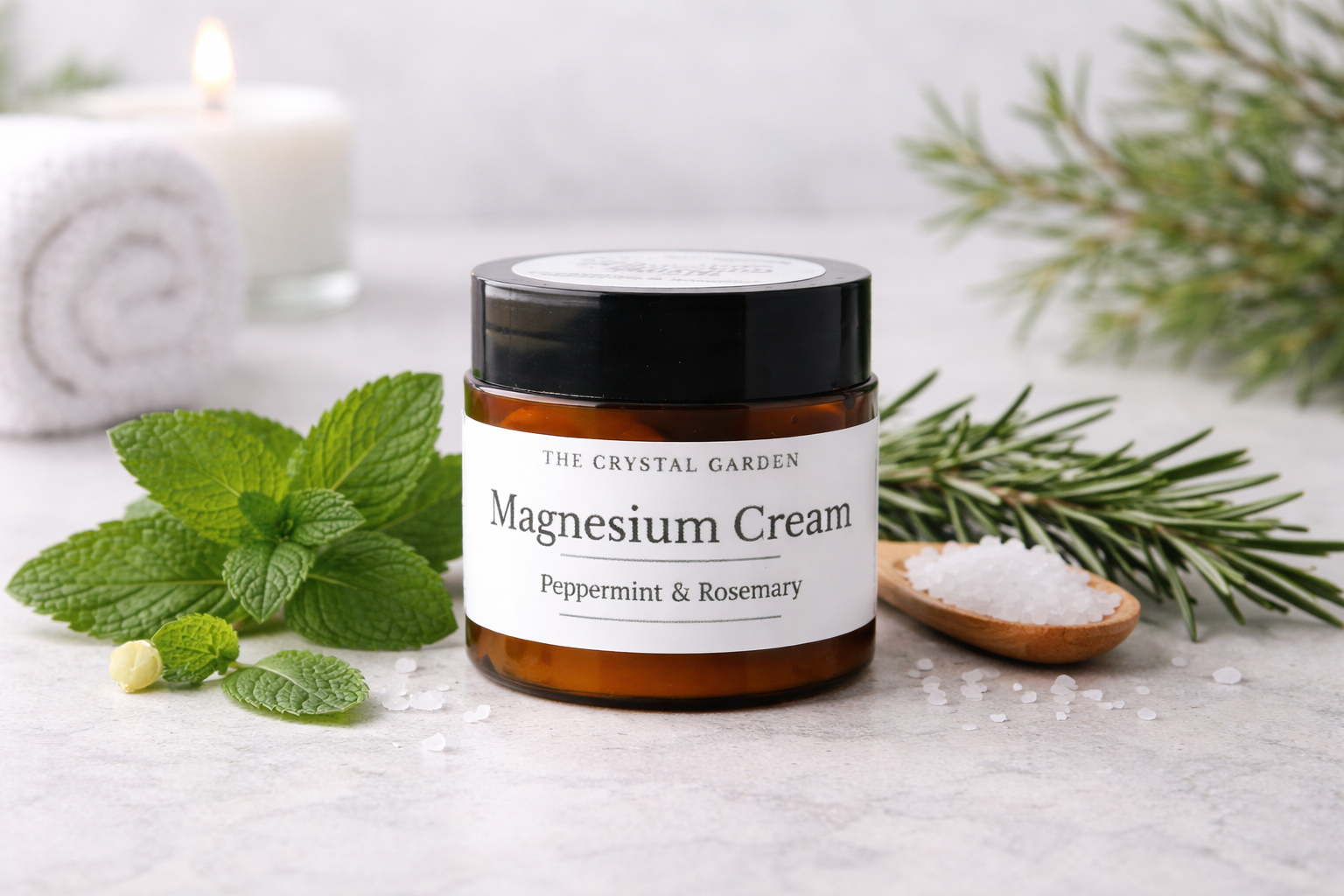Magnesium Cream | Peppermint & Rosemary