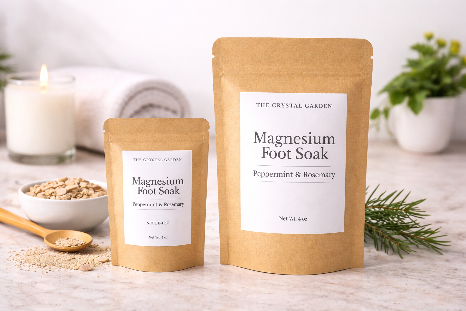 Magnesium Foot Soak | Peppermint & Rosemary