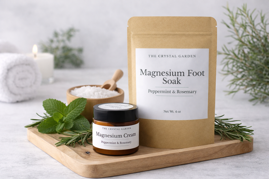 Peppermint Rosemary Magnesium Cream & Foot Soak Set